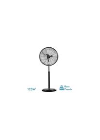 Ventilateur Sur Pied Africo 120w Noir Regx55x55 Cm 3 Vitesses Fixes et Rotatives