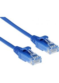 ACT - Câble réseau CAT6 u/utp lszh lan fin 3,8 mm Slimline, câble Ethernet flexible sans crochet avec fiche RJ45, pour une utilisation dans les