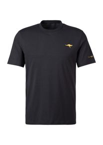 Kangaroos Heren T-shirt in grijs gemêleerd, antraciet ,maat S, Witt, 100% Katoen