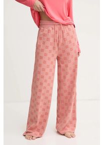 HUGO pantaloni de trening culoarea portocaliu, cu imprimeu, 50531676