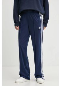 adidas Originals pantaloni de trening Firebird culoarea bleumarin, cu imprimeu, JC8285