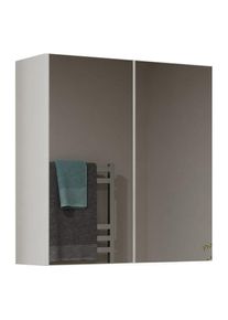 Sofya - Armoire de toilette murale 2 portes - Meuble sdb avec miroir - Dimensions 60x22x60 cm - Rangement Salle de bain