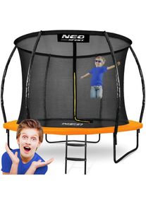 Trampoline de jardin profilé 10ft/312cm avec filet intérieur Neo-Sport