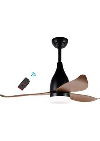 BIMAR Ventilateur de Plafond Garigliano, abs, Métal, Marron, Noir, 117x51x117 cm