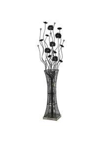 Inspired Majella Aluminium Majella Lampadaire 7 Lumières G4 Chrome Poli/Noir/Cristal, non Compatible led/cfl