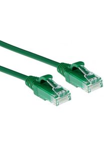 DC9701 Câble réseau CAT6 u/utp lszh lan fin 3,8 mm flexible sans accroc avec prise RJ45 pour utilisation dans les centres de données Vert 1 m - ACT