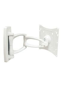 Support mural pour écran de petite et moyenne taille - orientable -écran de 25 à 100cm - charge max écran 30kg - blanc