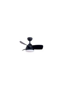 GSC - Ventilateur de plafond Namuno avec lumière cct orientable et commande Ø71 3 pales dc Noir