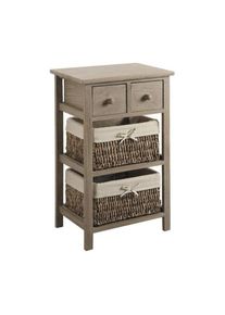 Commode en bois de peuplier Campana 4 tiroirs