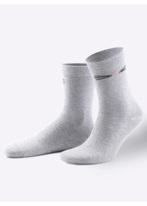 wäschepur Damen Damen-Socken in grau-gemustert ,Größe 35-38, Witt, 80% Baumwolle, 18% Polyamid, 2% Elasthan