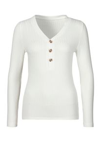 Lascana, Damer, Shirts, Creme / Brun, Størrelse XS