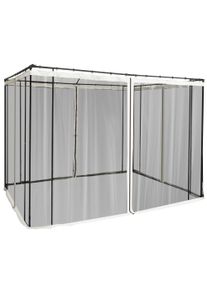 Outsunny Replacement Mesh Mosquito Netting Screen Walls for 10 x 10ft Patio Gazebo, 4-panel Sidewalls with Zippers (Wall Only, Canopy Not Included) | Aosom Ireland