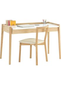 WOODMAN Schreibtisch »Feldbach«, Im Schlichten Skandinavischen Design braun, Größe B/H/T: 126 cm x 79 cm x 60 cm B/H/T: 126 cm x 79 cm x 60 cm ,...