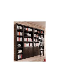 Home Affaire Raumteilerregal »Bergen«, (8-Tlg.) Breite 255 Cm braun ecobio fsc, Bücherwand im klassischen Landhaus-Design