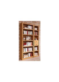 Home Affaire Raumteilerregal »Bergen«, (3-Tlg.), Breite 128 Cm beige ecobio fsc, Bücherwand im klassischen Landhaus-Design