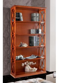 Home Affaire Bücherregal »Fellini«, Breite 102 Cm braun, Größe B/H/T: 102 cm x 190 cm x 36 cm B/H/T: 102 cm x 190 cm x 36 cm , In hochwertiger...