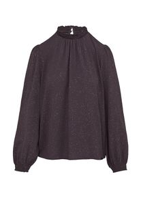QS Dames Blouse aubergine / wit L