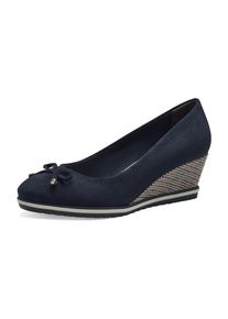 Tamaris Dames Pumps taupe / donkerblauw 36