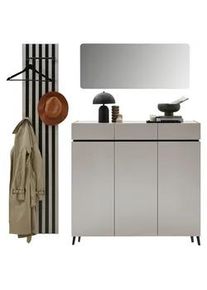 Voleo Garderobe , Kaschmir , Holzwerkstoff , 3-teilig , 180x199x40 cm , Garderobe, Garderoben-Sets & Garderoben-Serien