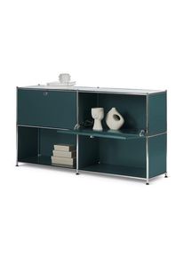 Tchibo - Sideboard »Cn3« mit versetzbaren Klappenfächern - 152x40x82,5cm - chrom - Stahl / Aluminium