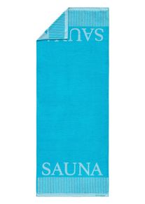 Schiesser Saunatuch 'Rom' Herren blau, weiß Größe Onesize