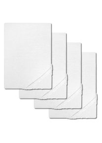 Set de 4 cearșafuri CloudComfort Basic jersey stretch alb 90 x 190 - 100 x 200 cm (4 bucăți)