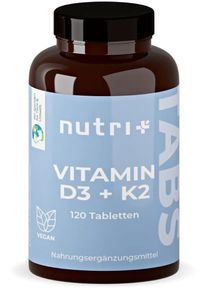 nutri+ Vitamin D3 + K2 Depot Tabletten, 120 Tabletten