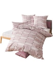 Janine unisex Bettwäsche rosé Größe 40x80/135x200 cm
