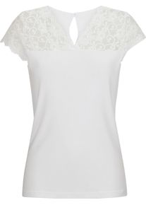 wäschepur Dames Blazershirt wit Maat 50