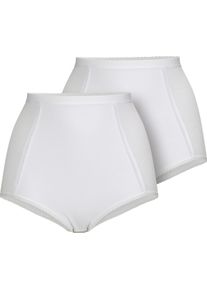 wäschepur Dames Corrigerende slip met hoge taille wit Maat 36/38