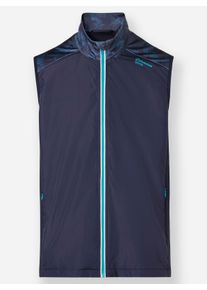 Herren Funktionsweste , federleicht und atmungsaktiv in marine-t&uuml;rkis ,Gr&ouml;&szlig;e 48, Witt, 100% Polyester. Einsatz: 90% Polyester, 10% Elasthan