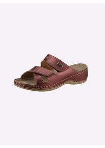 Dames Slipper met anti-shock-systeem in bordeaux/metallic ,maat 38, Witt, 100% Imitatieleer