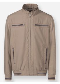 Marco Donati Heren blouson in sesam ,maat 48, Witt, 100% Polyester. Netstof: 100% Polyester. Paspels: 100% Polyester