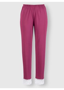 wäschepur Dames Pyjama-Broek in malve ,maat 36/38, Witt, 50% Katoen, 50% Modal