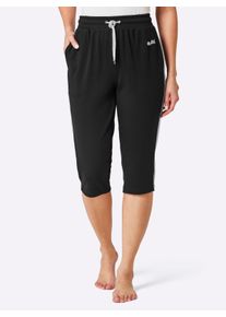 feel good Dames Capri-legging in zwart ,maat 36/38, Witt, 100% Katoen