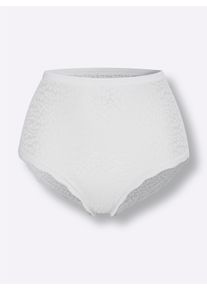 wäschepur Dames Tailleslip in wit ,maat 38, Witt, 96% Polyamide, 4% Elastan