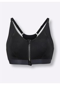 wäschepur Dames Beha zonder beugel met voorsluiting in zwart ,maat 100B, Witt, 83% Polyamide, 17% Elastan