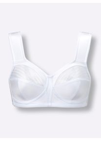 wäschepur Dames Sportbeha zonder beugel in wit ,maat 100B, Witt, 79% Polyamide, 21% Elastan