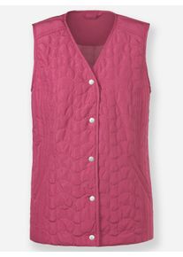 Damen Steppweste in Microfaser-Qualit&auml;t in erika ,Gr&ouml;&szlig;e 48, WITT, 100% Polyester