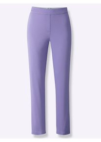 Dames 7/8-broek met naar voren geplaatste zijnaad in lavendel ,maat 36, WITT, 97% Katoen, 3% Elastan