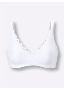 Triumph Damen Minimizer-BH ohne Bügel in weiß ,Größe 75F, Witt, 75% Polyamid, 25% Elasthan