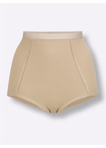 wäschepur Dames Corrigerende slip met hoge taille in ivoorkleur ,maat 36/38, Witt, 90% Katoen, 10% Elastan