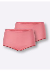 Nina von C. Dames Tailleslip met hoge pijpen in flamingo ,maat 38, Witt, 100% Katoen