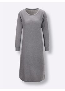 feel good Dames Lang shirt in antraciet ,maat 36/38, Witt, 65% Polyester, 35% Viscose