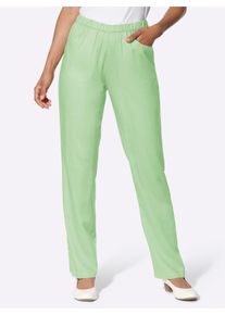 Dames Comfortbroek per 2 stuks in reseda + reseda bedrukt ,maat 19, WITT, 100% Viscose