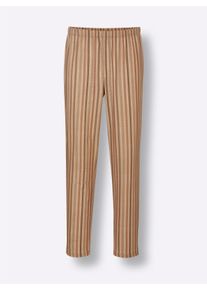Heren Pyjama in zand geprint ,maat 44/46, Witt, 100% Katoen
