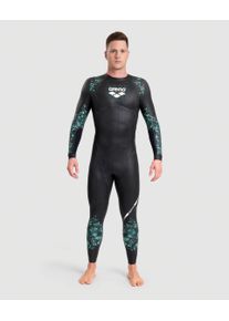 arena Wetsuit - Men - coral blue black - Size: L - Men's Powerskin Storm Wetsuit - World Aquatics Approved