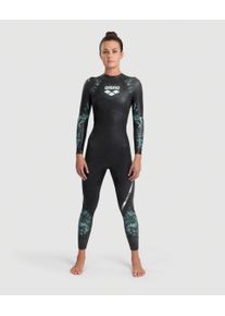 arena Wetsuit - Women - coral blue black - Size: XS - Women's Powerskin Storm Wetsuit - World Aquatics Approved
