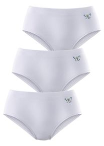 Petite Fleur Majtki modelujące 'Bauch weg' dla kobiet niebieski / biały Rozmiar XXL