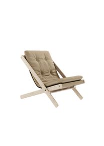 Karup Design Loungesessel »Boogie OUT, Klappstuhl inklusive gepolsterte Sitzauflage«, (1 St.), Sitzauflage: schnelltrocknend, wasserabweisend, Gestell aus Massivholz